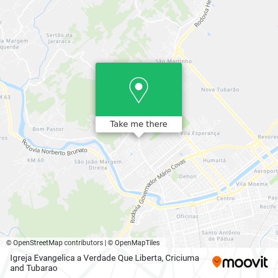 Igreja Evangelica a Verdade Que Liberta map