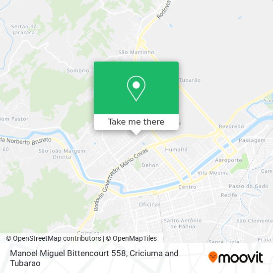 Manoel Miguel Bittencourt 558 map
