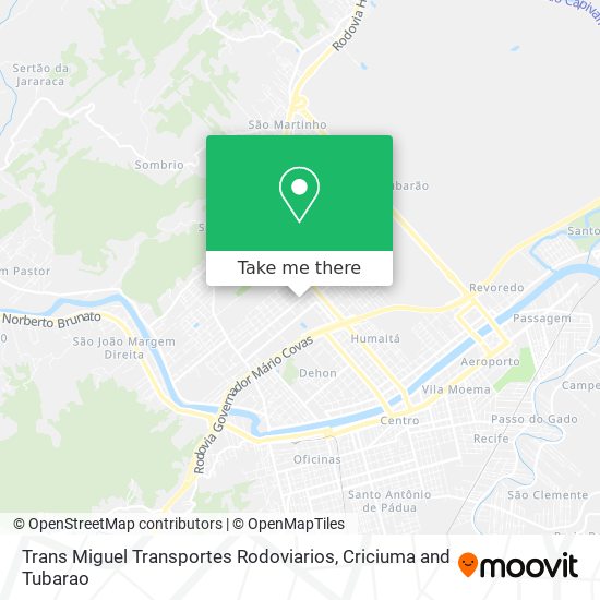 Trans Miguel Transportes Rodoviarios map