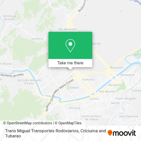 Trans Miguel Transportes Rodoviarios map