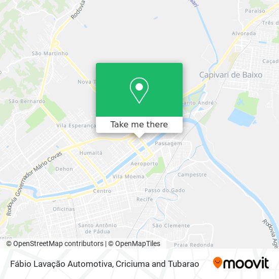 Fábio Lavação Automotiva map
