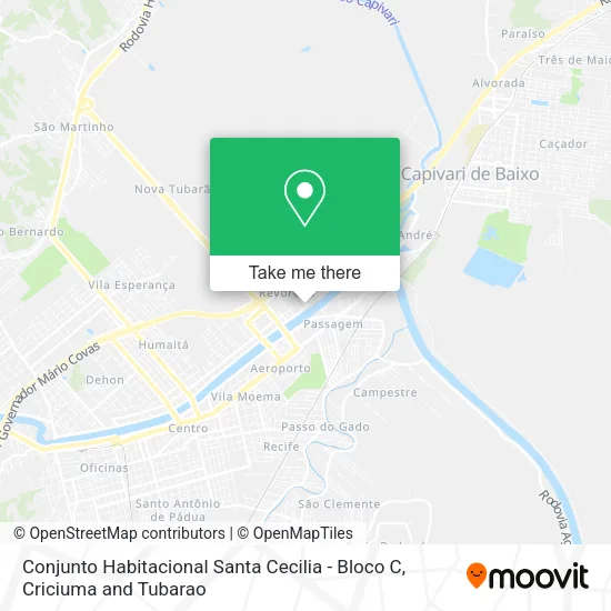 Conjunto Habitacional Santa Cecilia - Bloco C map