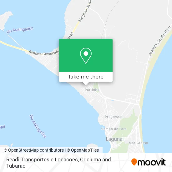 Readi Transportes e Locacoes map