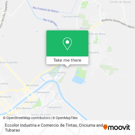 Mapa Eccolor Industria e Comercio de Tintas