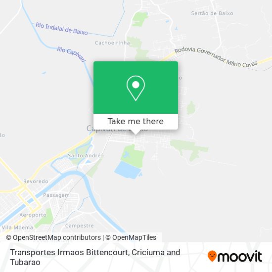 Transportes Irmaos Bittencourt map