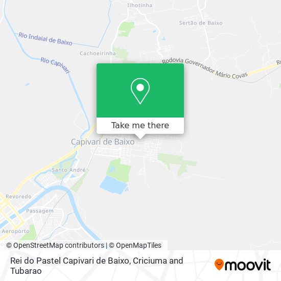 Rei do Pastel Capivari de Baixo map