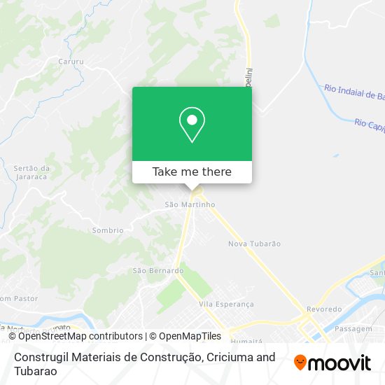 Mapa Construgil Materiais de Construção