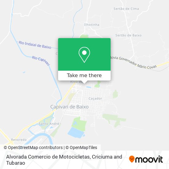 Alvorada Comercio de Motocicletas map
