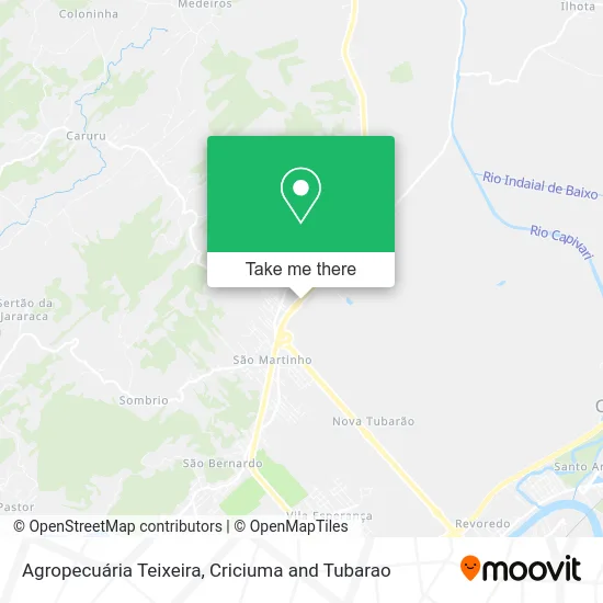 Agropecuária Teixeira map