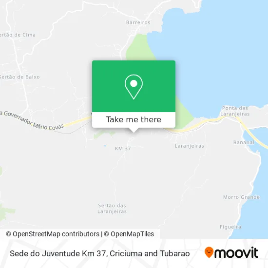 Sede do Juventude Km 37 map