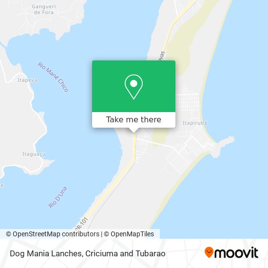 Dog Mania Lanches map