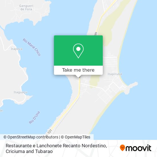Restaurante e Lanchonete Recanto Nordestino map