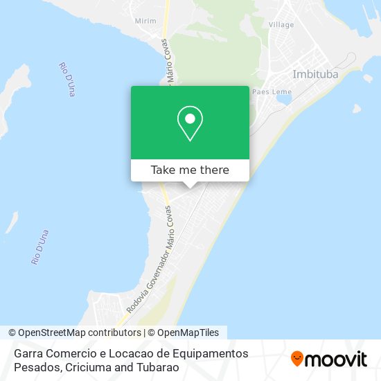 Garra Comercio e Locacao de Equipamentos Pesados map