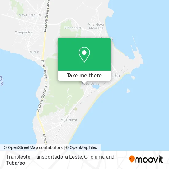 Transleste Transportadora Leste map