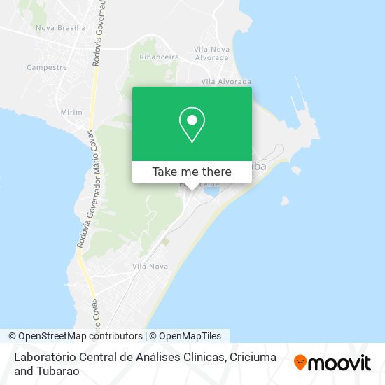 Laboratório Central de Análises Clínicas map
