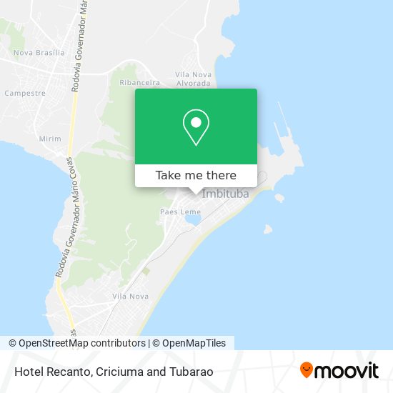 Hotel Recanto map