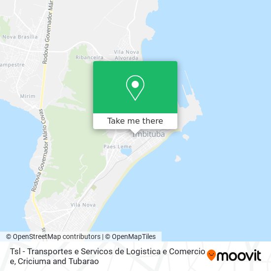 Mapa Tsl - Transportes e Servicos de Logistica e Comercio e