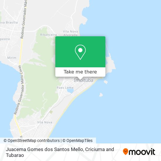 Mapa Juacema Gomes dos Santos Mello