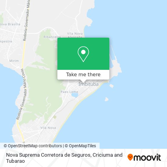 Mapa Nova Suprema Corretora de Seguros