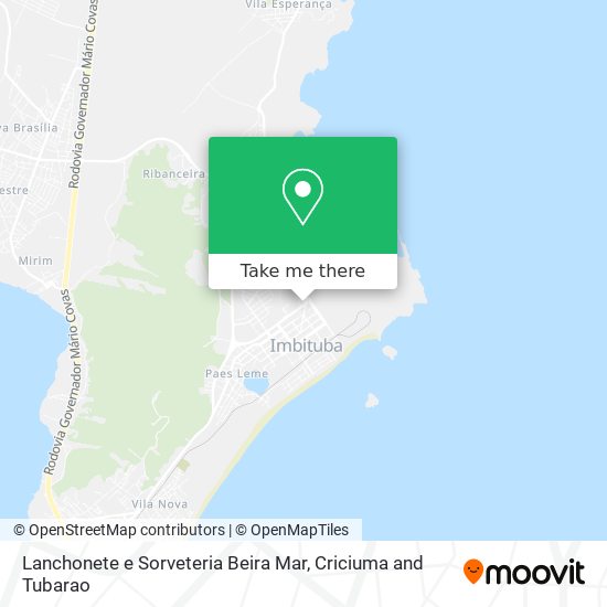 Lanchonete e Sorveteria Beira Mar map