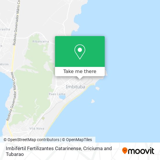 Imbifértil Fertilizantes Catarinense map