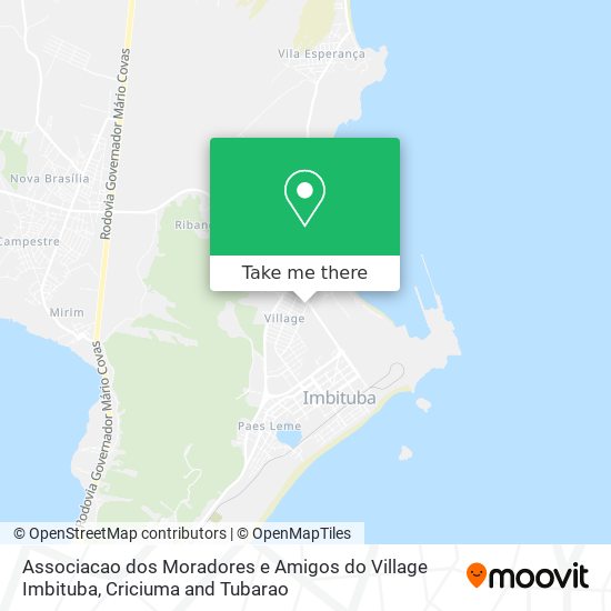 Associacao dos Moradores e Amigos do Village Imbituba map
