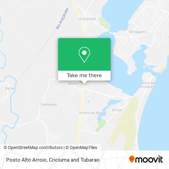 Posto Alto Arroio map