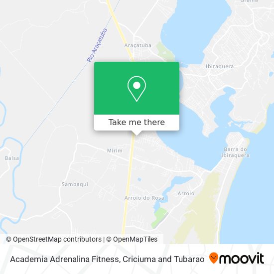 Mapa Academia Adrenalina Fitness