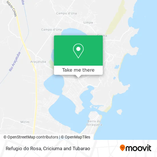 Refugio do Rosa map
