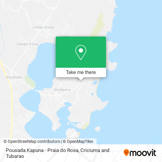 Pousada Kapuna - Praia do Rosa map