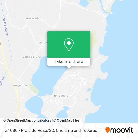 Z1080 - Praia do Rosa/SC map