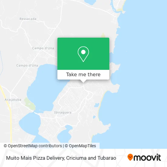 Muito Mais Pizza Delivery map