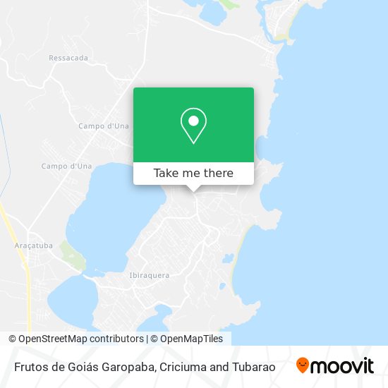 Frutos de Goiás Garopaba map
