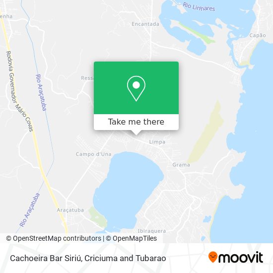 Cachoeira Bar Siriú map
