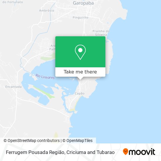Ferrugem Pousada Região map