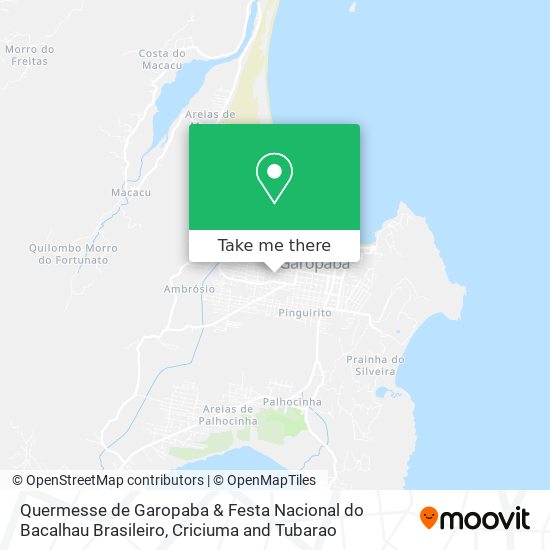 Quermesse de Garopaba & Festa Nacional do Bacalhau Brasileiro map