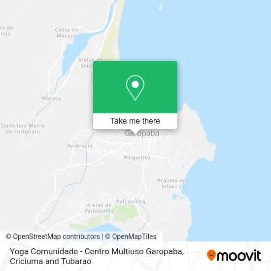 Yoga Comunidade - Centro Multiuso Garopaba map