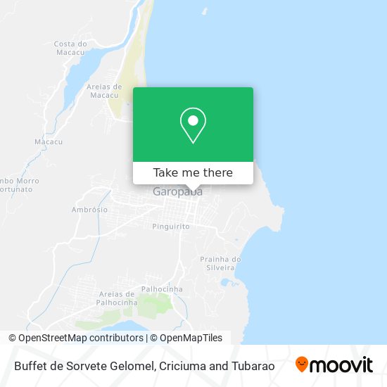 Buffet de Sorvete Gelomel map