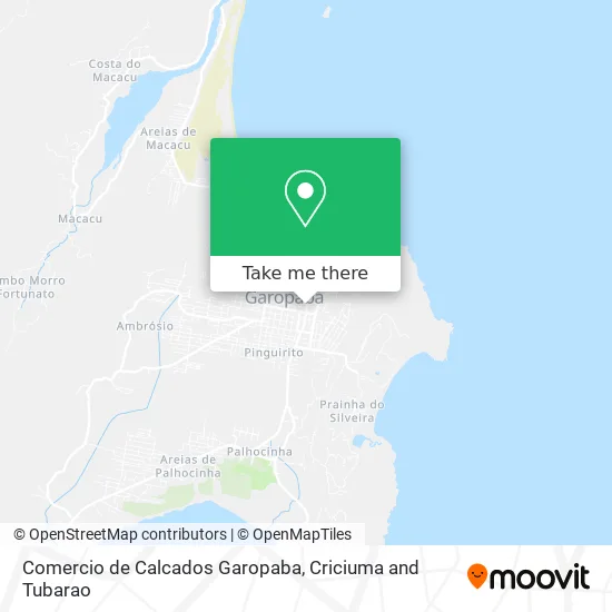 Comercio de Calcados Garopaba map