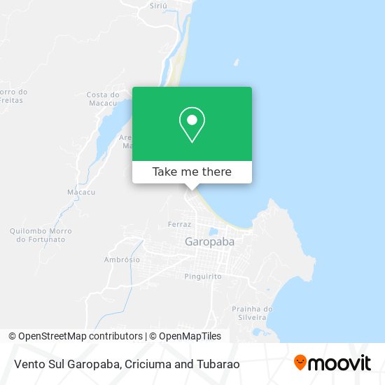 Vento Sul Garopaba map