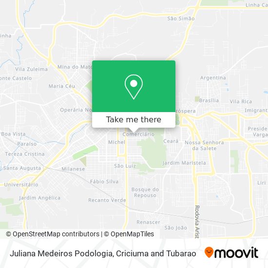 Juliana Medeiros Podologia map