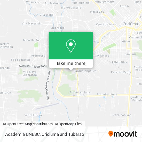 Mapa Academia UNESC