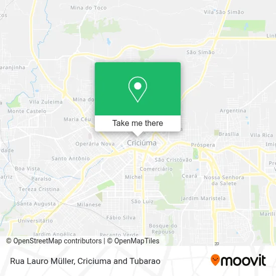 Rua Lauro Müller map