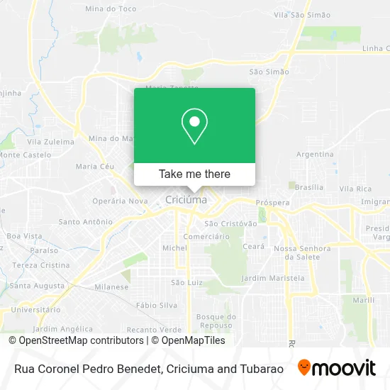 Rua Coronel Pedro Benedet map