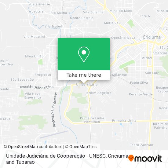 Unidade Judiciária de Cooperação - UNESC map