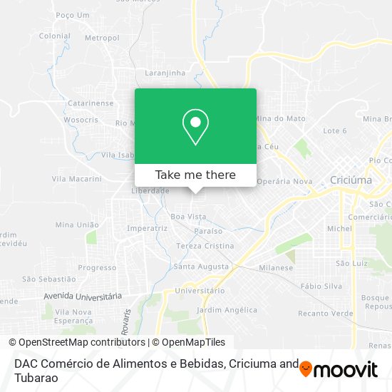 DAC Comércio de Alimentos e Bebidas map