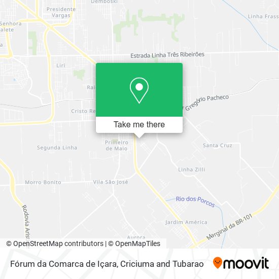 Fórum da Comarca de Içara map