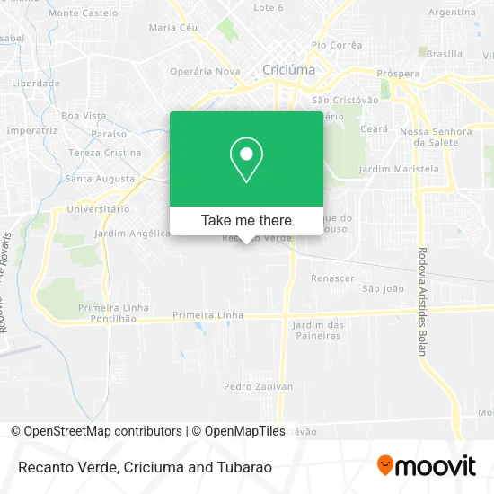 Recanto Verde map