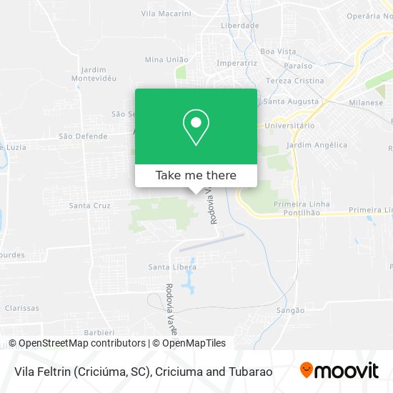 Vila Feltrin (Criciúma, SC) map
