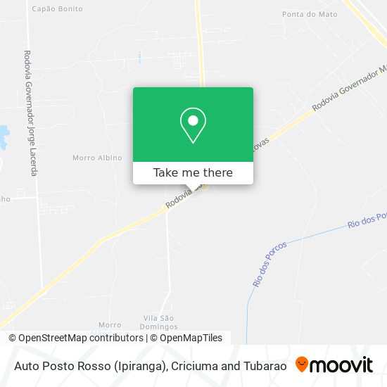 Mapa Auto Posto Rosso (Ipiranga)